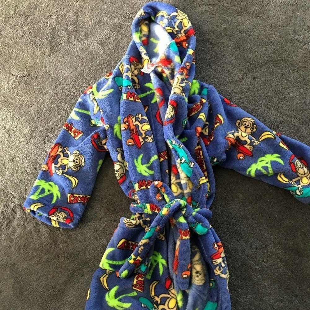 MADE WITH LOVE AND KISSES MONKEY ROBE  YOUTH  8-10